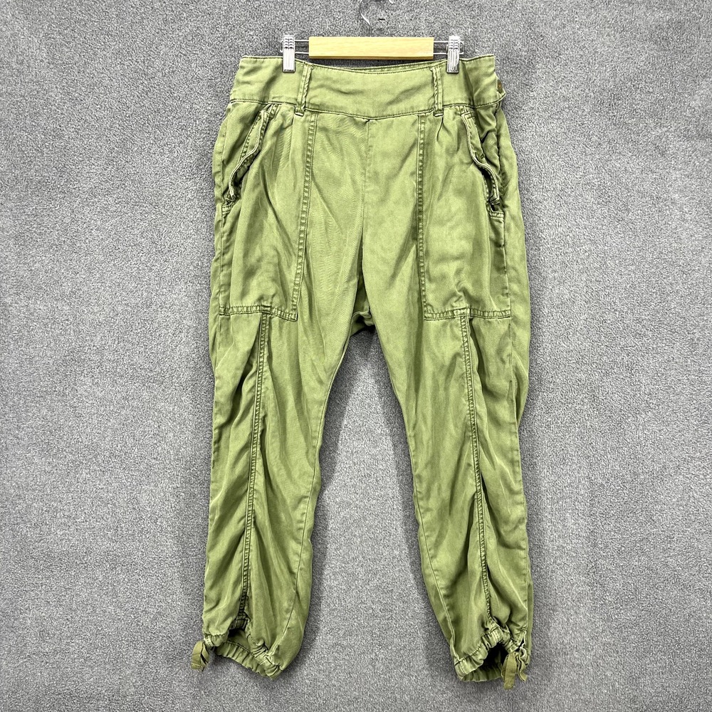 Anthropologie Pants Womens 6 Green Utility Baggy Cargo Jogger boho